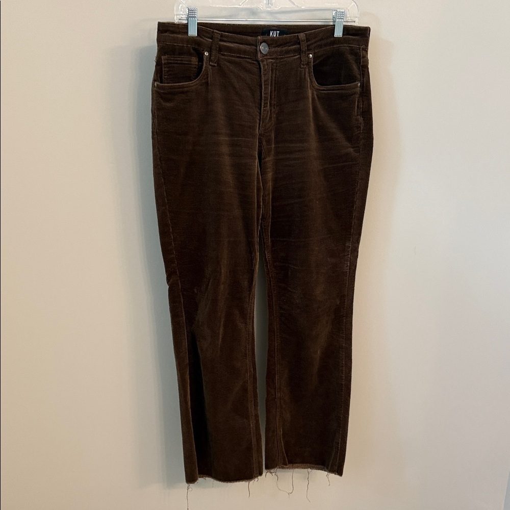 Kut from the Kloth Brown Corduroy Boot Cut Pants